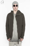 BORIS BIDJAN SABERI Hooded Jacket AW22 ZIPPER2 FTT00008 Gray Coffee 2